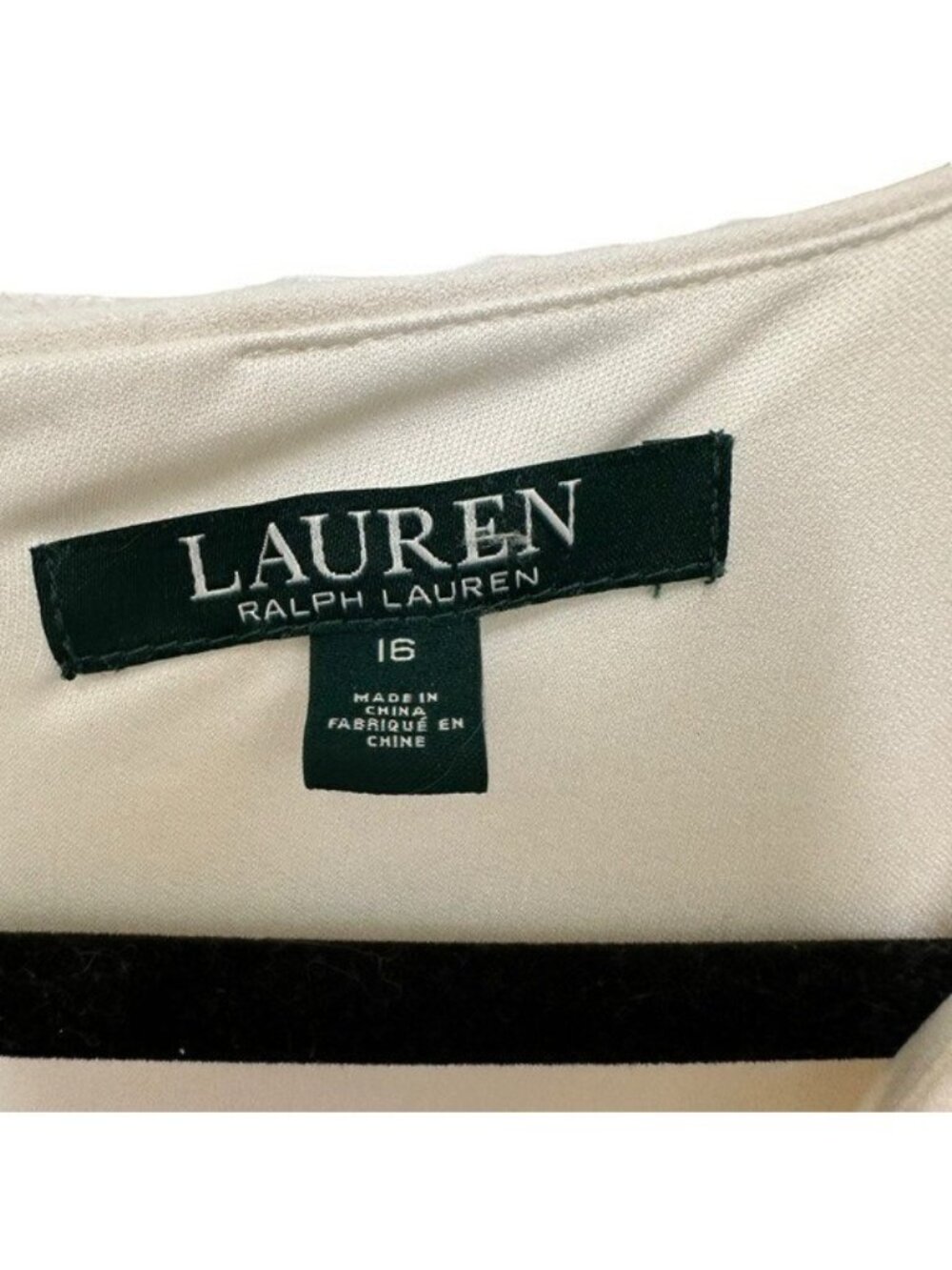 Lauren Ralph Lauren Jumpsuit Sz 16 Off White Bridal V Neck Wide Leg Frill Sleeve - Picture 5 of 10